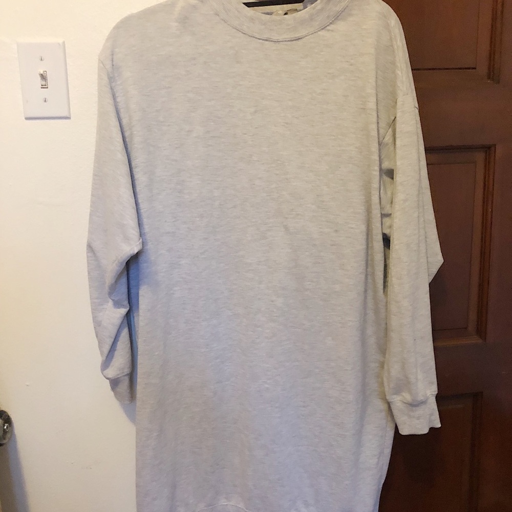 Grey shift dress
